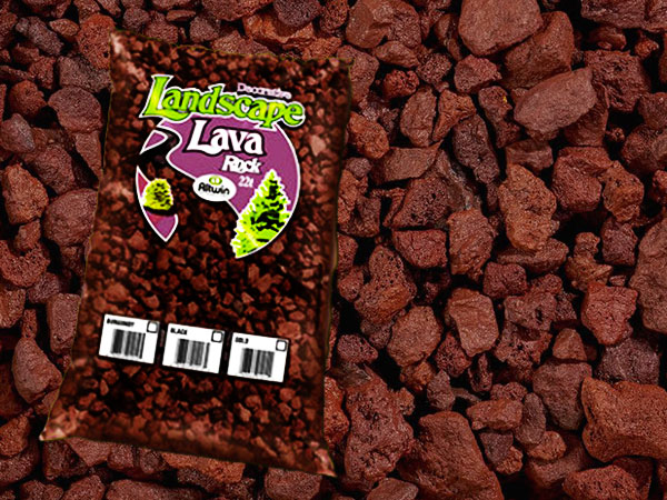 Bagged Red Lava Rock in High River