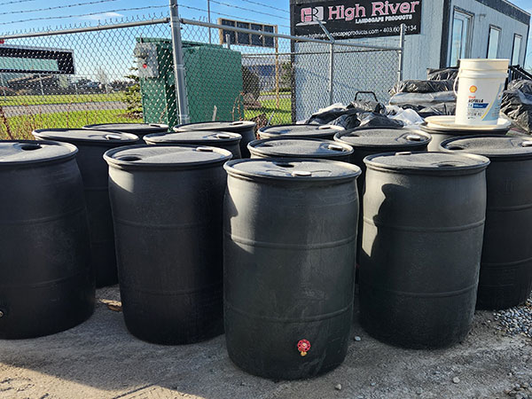 Rain Barrels in High River